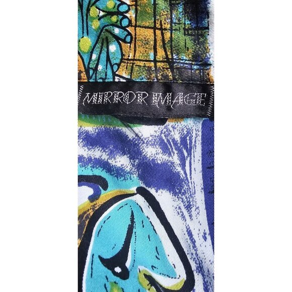 Mirror Image Women's Abstract Art Print Button-Up Jacket S NWOT - Picture 4 of 12